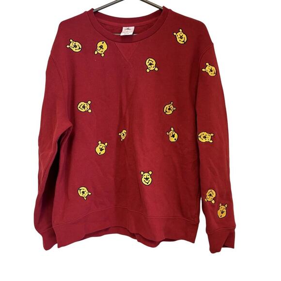 Vintage Winnie The Pooh Bear Disney All Over Print Crewneck Sweatshirt - Picture 1 of 6